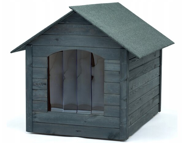 Zateplená bouda pro velikost psa. XL - 113 cm x 90 cm x 89 cm Sivá