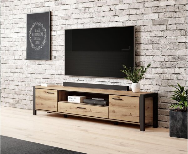 Tv stolek/skříňka Armin Typ 40 (dub taurus + matná černá)