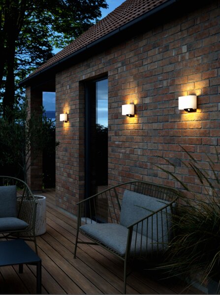 Nordlux Solární nástěnné LED svítidlo Piola se senzorem, IP44