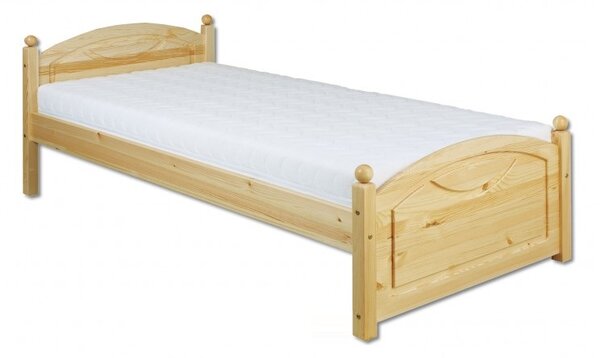 Drewmax Dřevěná postel 90x200 LK126 borovice