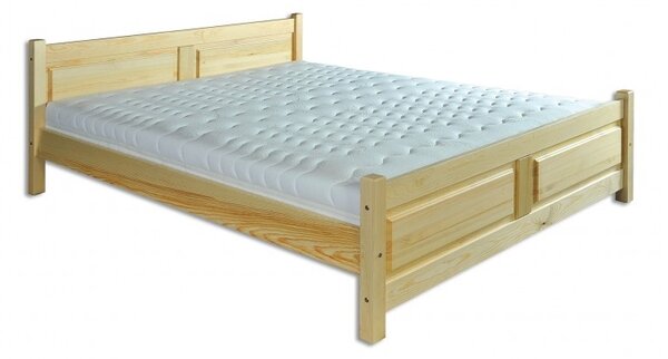 Drewmax Dřevěná postel 140x200 LK115 borovice