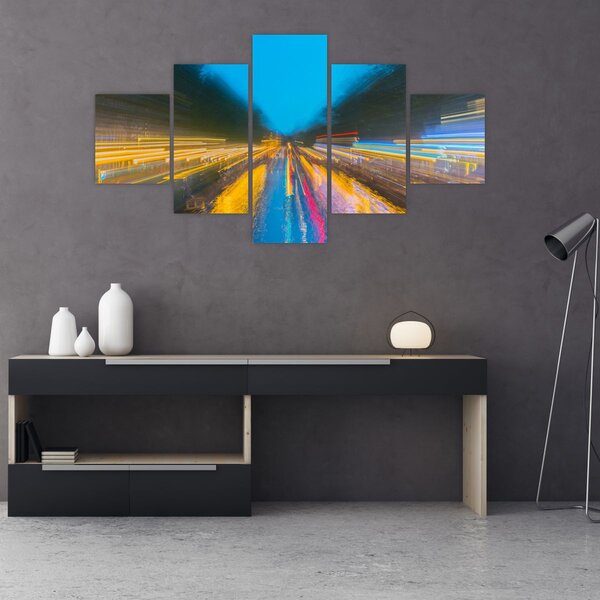 Obraz - Malba abstrakce (125x70 cm)