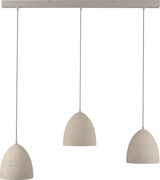 Schöner Wohnen 12541-42 - Lustr na lanku TRAVENTA 3xE27/40W/230V beton