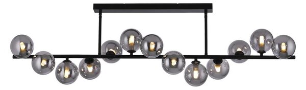 Schöner Wohnen 14505-18 - LED Lustr na tyči DUBAI 13xG9/3W/230V černá/kouřová