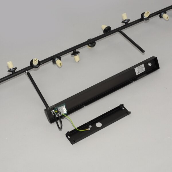 Schöner Wohnen 14505-18 - LED Lustr na tyči DUBAI 13xG9/3W/230V černá/kouřová