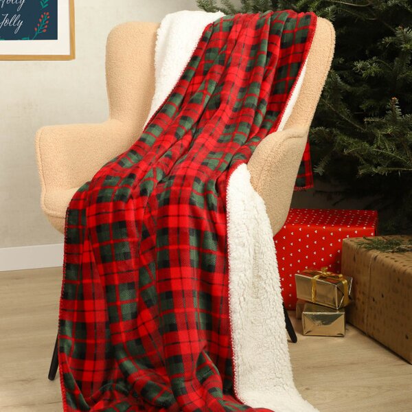 Deka TARTAN červená / zelená 937822