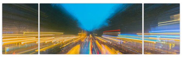 Obraz - Malba abstrakce (170x50 cm)