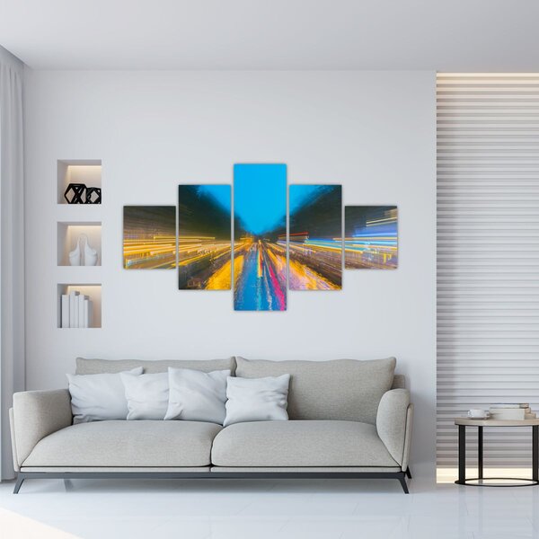 Obraz - Malba abstrakce (125x70 cm)