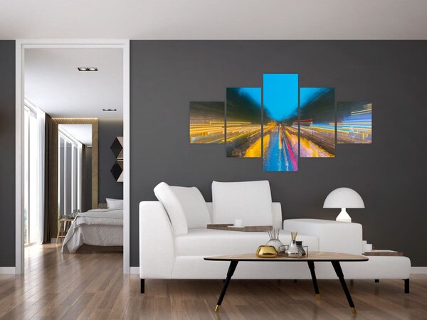 Obraz - Malba abstrakce (125x70 cm)