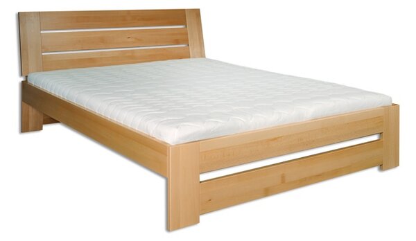Drewmax Dřevěná postel 200x200 buk LK192 gray