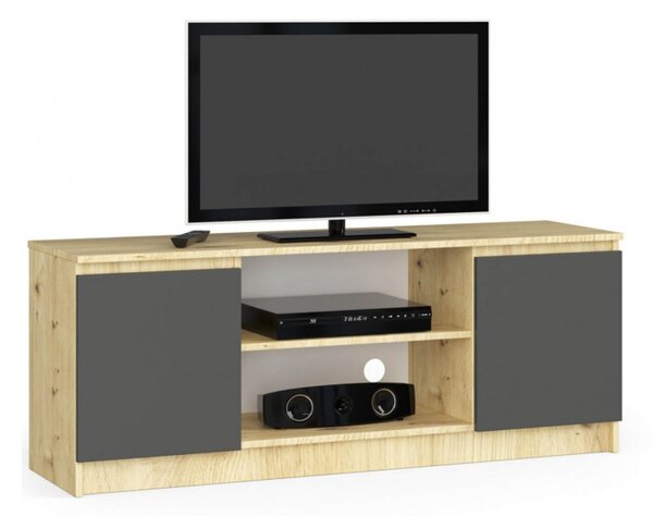 TV stolek RTV K140 dub artisan oak/grafit-šedá