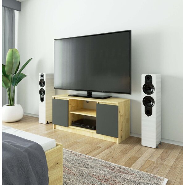 TV stolek RTV K120 dub artisan oak/grafit-šedá