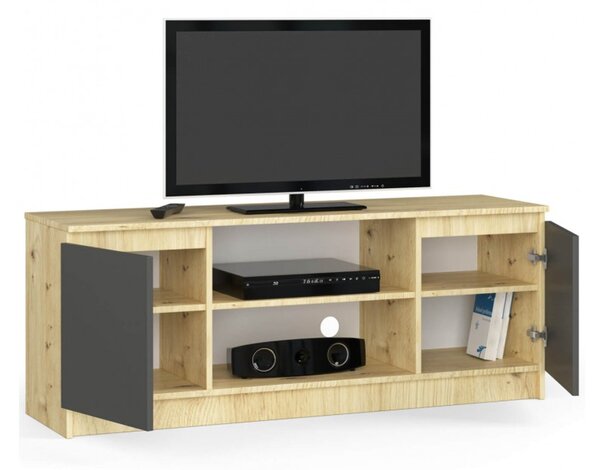 TV stolek RTV K140 dub artisan oak/grafit-šedá