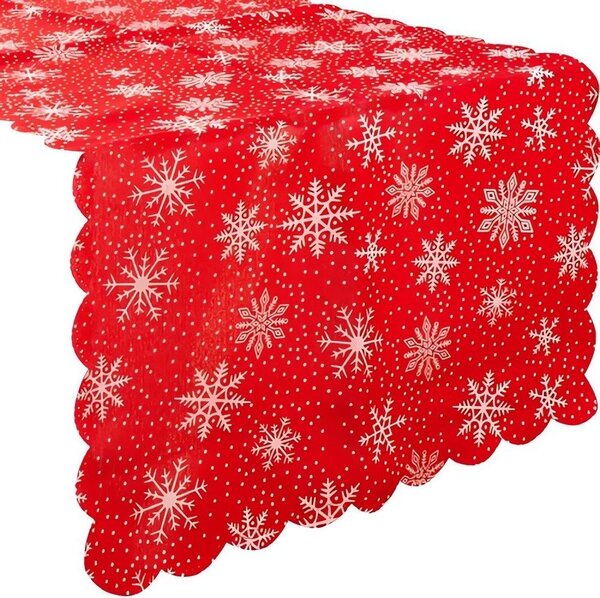 Ruhhy 22789 Vánoční běhoun na stůl 220 x 35 cm červená