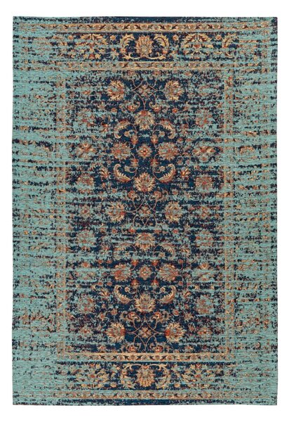 KOBEREC, 80/150 cm modrá, vícebarevná - Online Only koberce & rohožky, Online Only