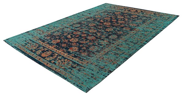 KOBEREC, 80/150 cm modrá, vícebarevná - Online Only koberce & rohožky, Online Only