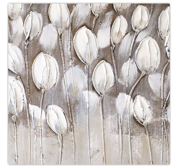 Obraz - Strukturované tulipány (30x30 cm)