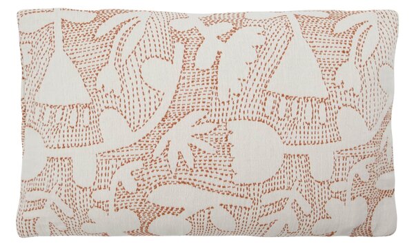 Bavlněný povlak na polštář Sari Off White 50 × 30 cm