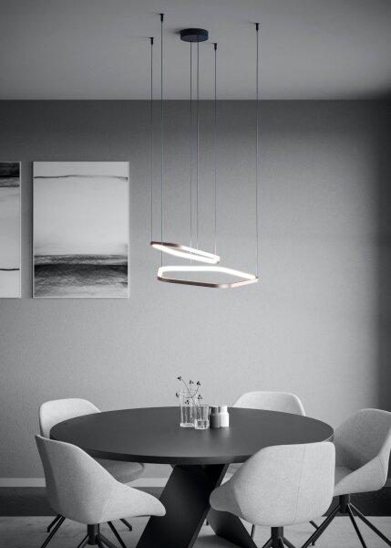 Eglo 390507 - LED Stmívatelný lustr na lanku ESTRELLA LED/30W/230V mosaz + DO