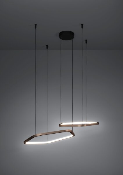 Eglo 390507 - LED Stmívatelný lustr na lanku ESTRELLA LED/30W/230V mosaz + DO