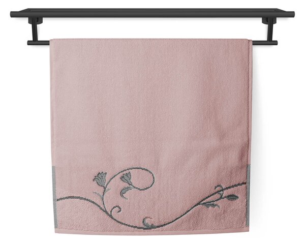 Ručník Veba TERRY Floral dance starorůžová Velikost: 50x100 cm