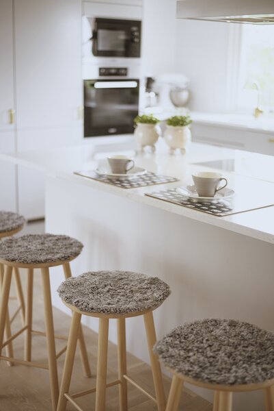 Skinnwille Home Collection Kožešina na židli Curly Beige, béžová, O34 cm