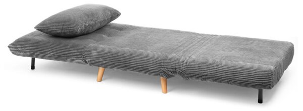 Pohovka SOLACE rozkládací, menšestrová šedá 871639