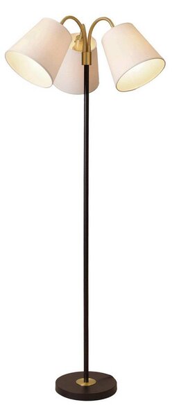 PR Home Stojací lampa Amy, černá/bílá, 3 žárovky, výška 150 cm, E27, Černá, Obývací pokoj / jídelna, kov, Skandinávský