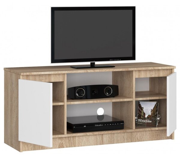 TV stolek RTV K120 dub sonoma/bílá