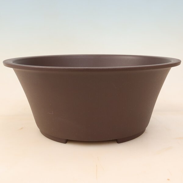 E-bonsai Bonsai miska plast MP-25 hnědá - 26,5 x 26,5 x 11 cm