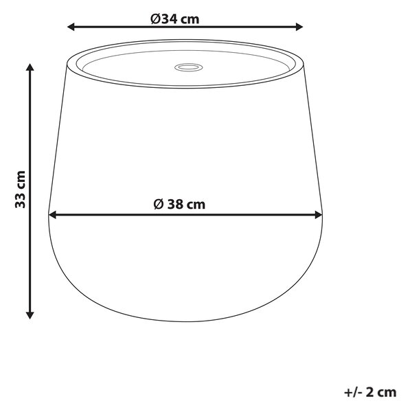 Zahradní fontána s LED šedá CASCATA