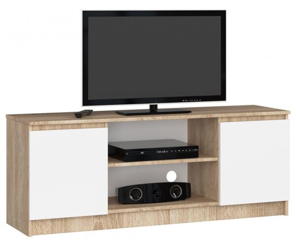 Komoda RTV K140 2D 1PCLP-sonoma/bílá