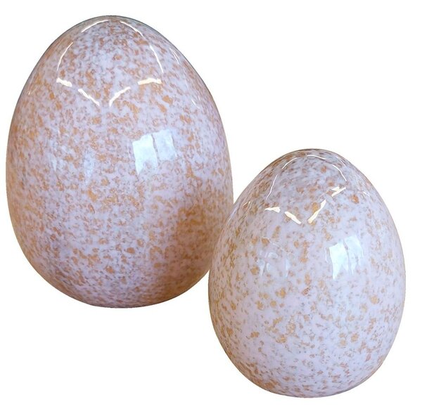 Vajíčko keramické růžové 4000338 9cm