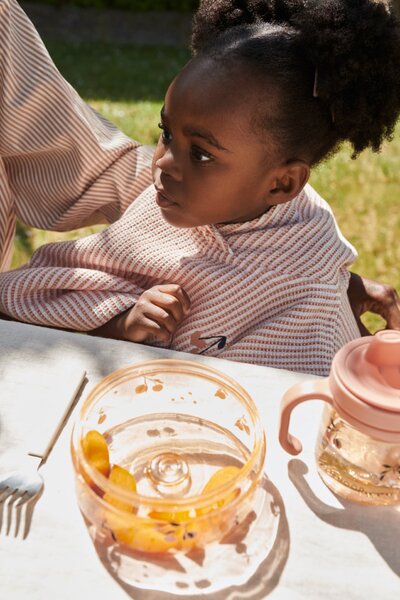 Úložné dózy na jídlo pro batolata Dominique Peach – 2 × 500 ml