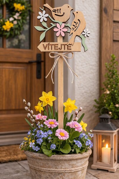 Zapichovátko vítejte - ptáčkové 4000104 39cm