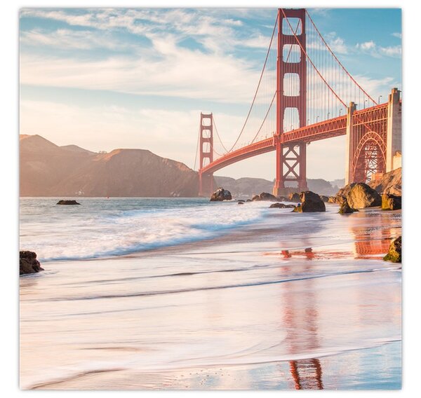 Obraz - Golden Gate Bridge (30x30 cm)