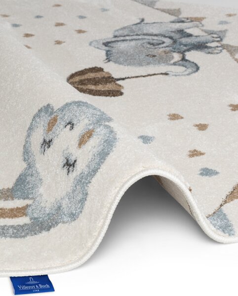 Koberec Villeroy & Boch BOHO KIDS Round Walk like an Elephant Rainbow krémový kruh