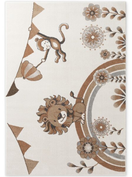 Koberec Villeroy & Boch BOHO KIDS Roar like a Lion Summer Party krémový