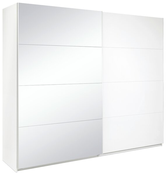 ŠATNÍ SKŘÍŇ S POSUVNÝMI DVEŘM, bílá, 250/210/62 cm MID.YOU - Šatní skříně, Online Only