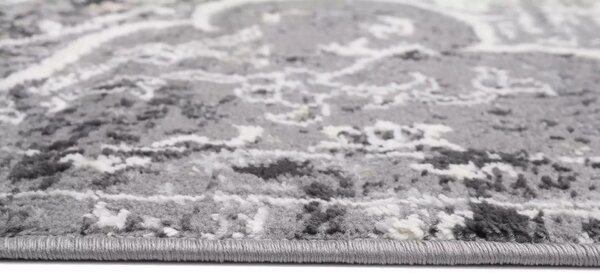 Makro Abra Kusový koberec VALLEY D889A Klasický antracitový bílý Rozměr: 80x150 cm