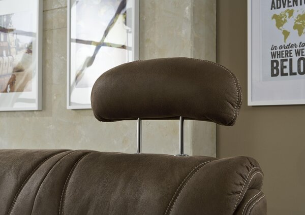 ROHOVÁ SEDAČKA, textil, tmavě hnědá Beldomo Comfort - Sedací soupravy
