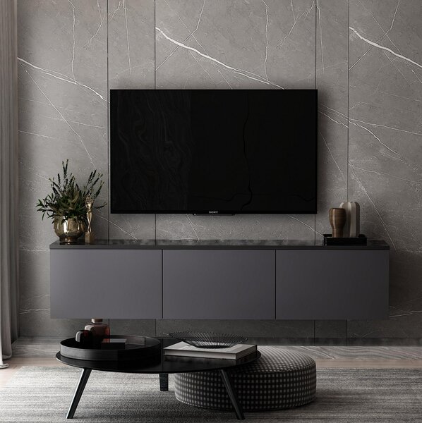 TV stolek/skříňka Neola 2 (antracit). Akce -23%