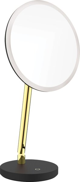 Deante Silia kosmetické zrcátko 22x39.2 cm kulatý s osvětlením zlatá ADIZ812