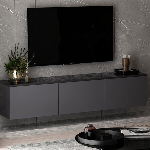 TV stolek/skříňka Neola 2 (antracit). Akce -23%