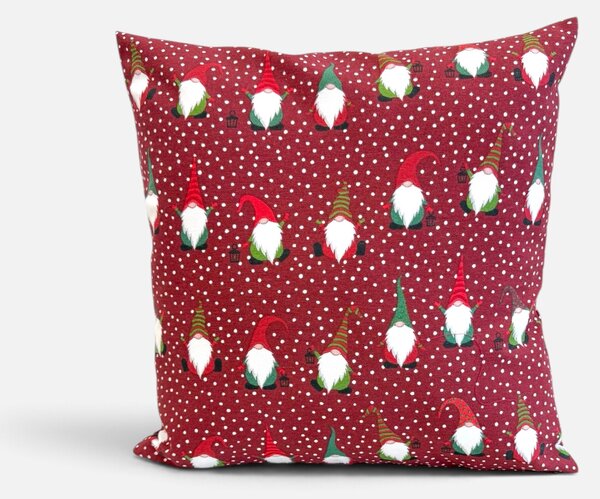 GADEO vánoční povlak na polštář Vánoční skřítci Rozměr: 30x30 cm