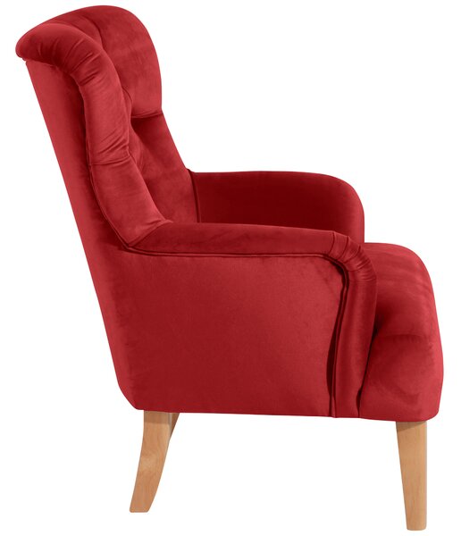 KŘESLO UŠÁK, textil, červená Max Winzer - Online Only křesla & taburety, Online Only