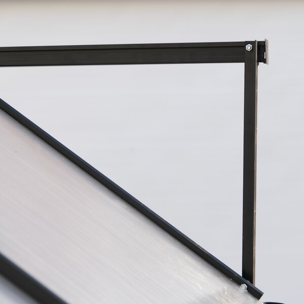 Furnigo Zahradní skleník 380x190x195 cm + základna - černý