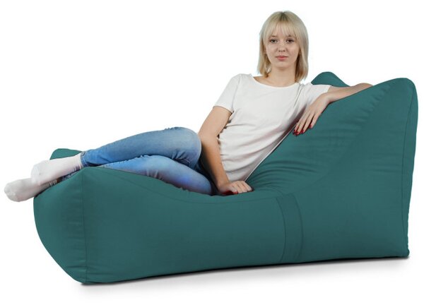 Lenoška LOUNGE ATENA plyš blekit
