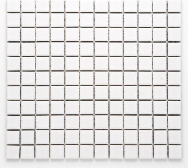 Keramická mozaika bílá 25x25mm