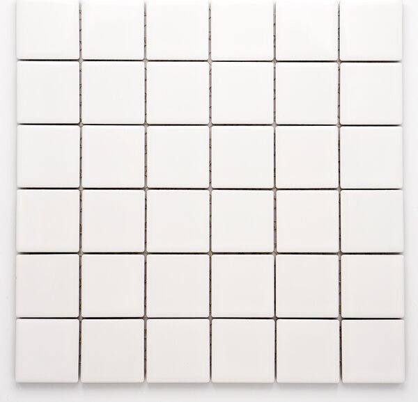 Keramická mozaika bílá 48x48mm